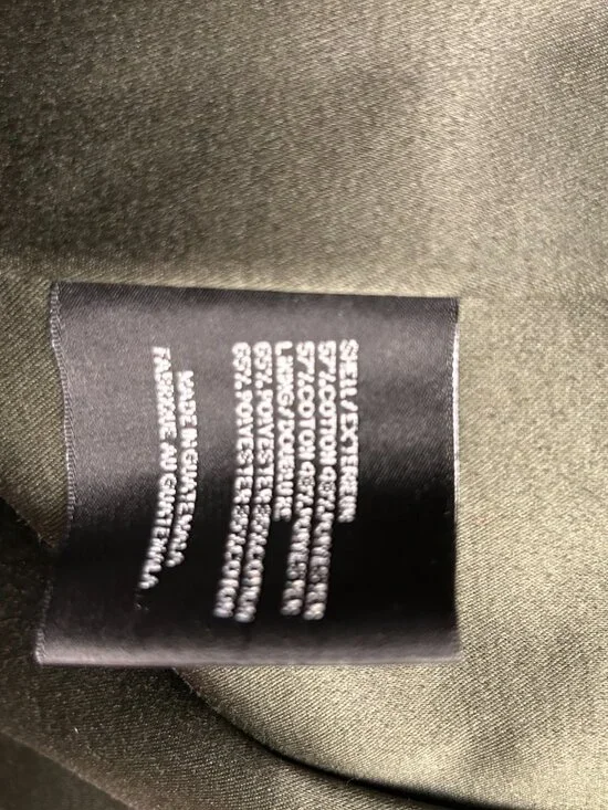 DKNY Olive Green Lightweight Trench Coat Women’s Large Classic Jacket - Picture 5 of 5